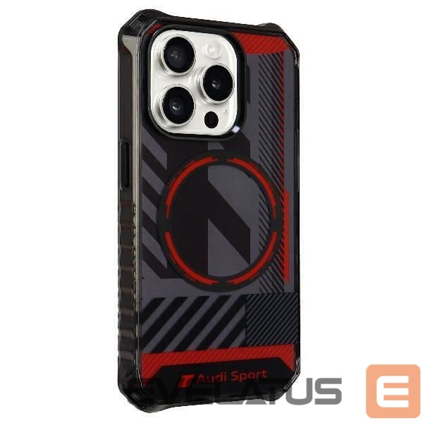 Other goods Audi Audi IML Sport MagSafe Case iPhone 15 Pro 6.1" black/black hardcase AU-IMLMIP15P-RSQ/D2-BK