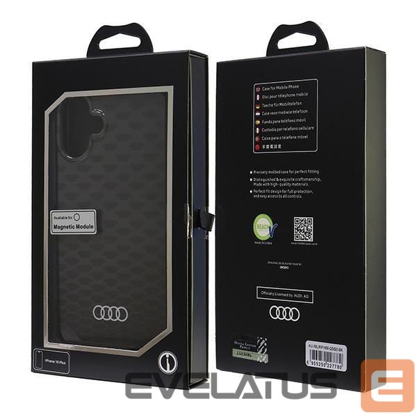 Other goods Audi Audi IML Stitching Pattern MagSafe iPhone 16 Plus 6.7" black/black hardcase AU-IMLMIP16M-Q5/D3-BK