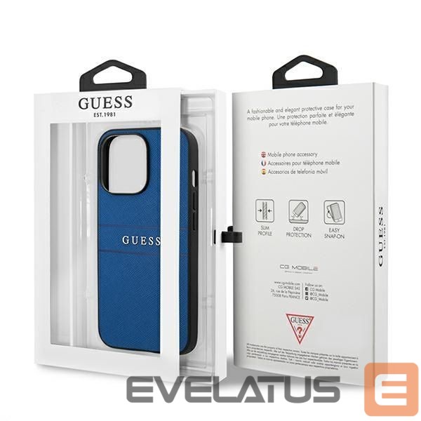 Other goods Guess Guess Saffiano Strap Case for iPhone 13 Pro Max 6.7" - Blue