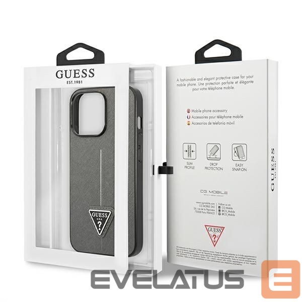 Other goods Guess Guess Saffiano Triangle Logo case for iPhone 13 Pro Max 6.7" - silver
