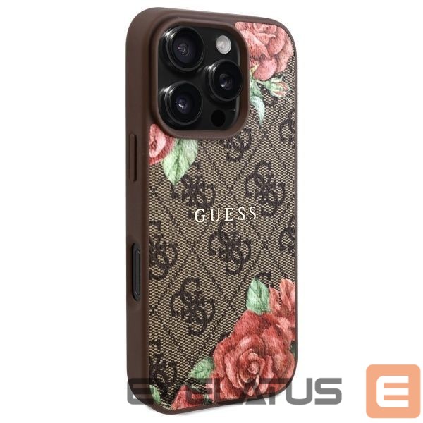 Other goods Guess Guess GUHMP16LP4ROPEMCW iPhone 16 Pro 6.3" brown/brown hardcase 4G Flowers Print MagSafe