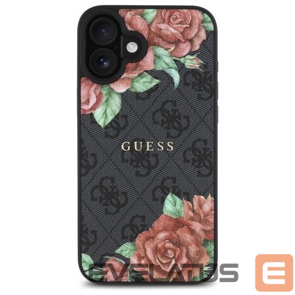 Other goods Guess Guess GUHMP16SP4ROPEMCK iPhone 16 6.1" black/black hardcase 4G Flowers Print MagSafe