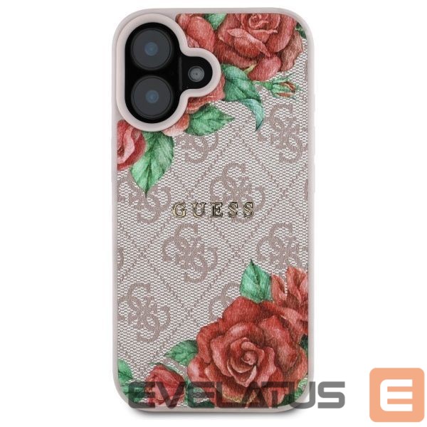 Other goods Guess Guess GUHMP16SP4ROPEMCP iPhone 16 6.1" pink/pink hardcase 4G Flowers Print MagSafe