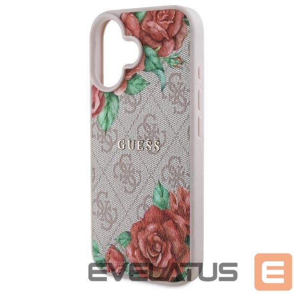 Other goods Guess Guess GUHMP16SP4ROPEMCP iPhone 16 6.1" pink/pink hardcase 4G Flowers Print MagSafe