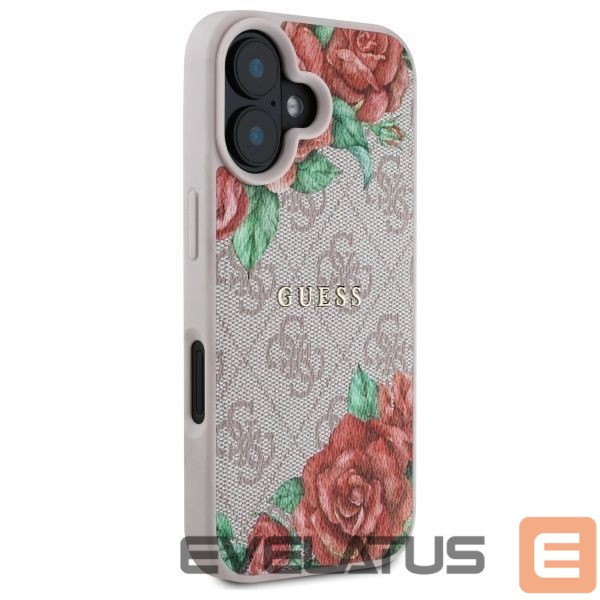 Other goods Guess Guess GUHMP16SP4ROPEMCP iPhone 16 6.1" pink/pink hardcase 4G Flowers Print MagSafe