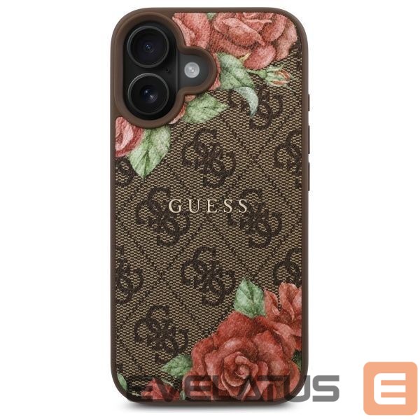 Other goods Guess Guess GUHMP16SP4ROPEMCW iPhone 16 6.1" brown/brown hardcase 4G Flowers Print MagSafe