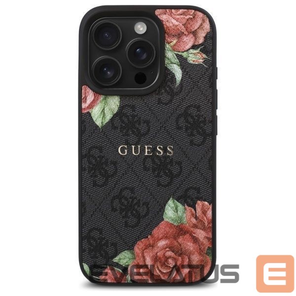 Other goods Guess Guess GUHMP16XP4ROPEMCK iPhone 16 Pro Max 6.9" black/black hardcase 4G Flowers Print MagSafe