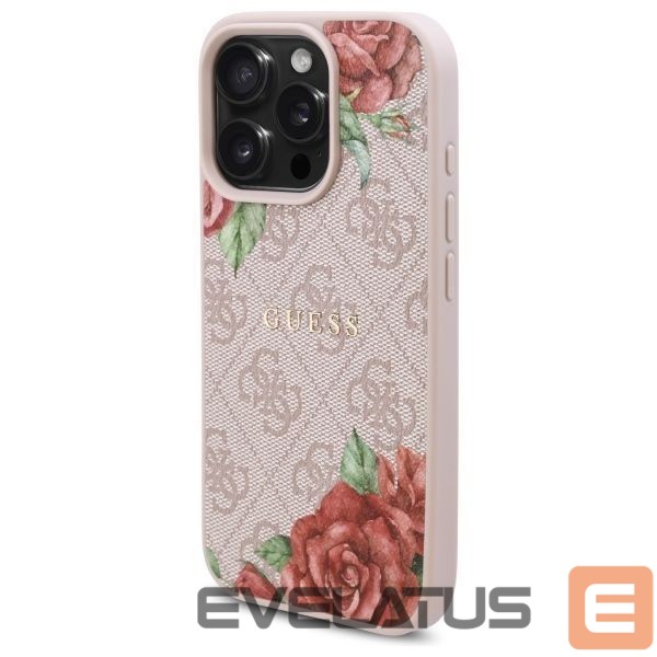 Other goods Guess Guess GUHMP16XP4ROPEMCP iPhone 16 Pro Max 6.9" pink/pink hardcase 4G Flowers Print MagSafe