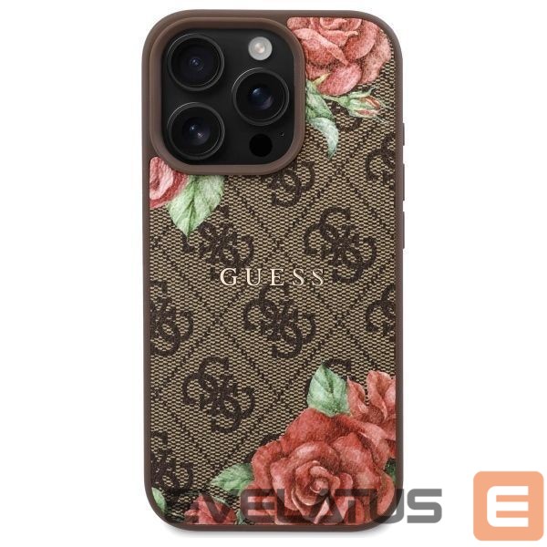 Other goods Guess Guess GUHMP16XP4ROPEMCW iPhone 16 Pro Max 6.9" brown/brown hardcase 4G Flowers Print MagSafe