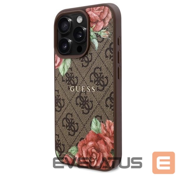 Other goods Guess Guess GUHMP16XP4ROPEMCW iPhone 16 Pro Max 6.9" brown/brown hardcase 4G Flowers Print MagSafe
