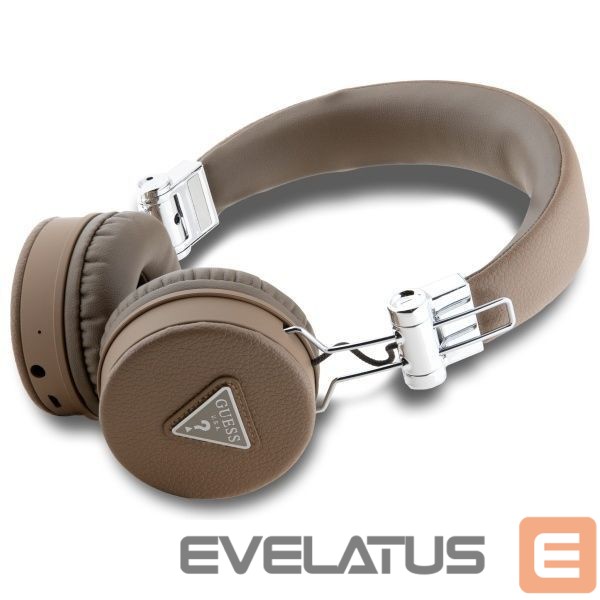 Other goods Guess Guess Bluetooth ENC GUBH70PGTSPSW Brown Grained Classic Round Shape Headphones