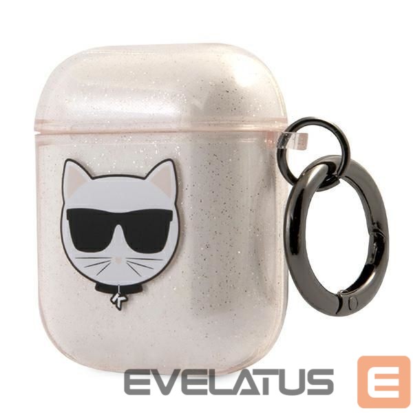 Other goods Karl Lagerfeld Karl Lagerfeld Glitter Choupette Case for AirPods 1 / 2 - Gold