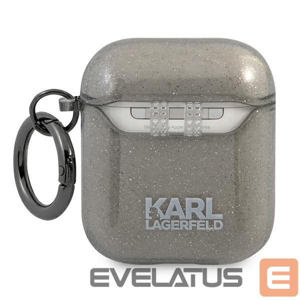 Other goods Karl Lagerfeld Karl Lagerfeld KLA2UCHGK AirPods 1/2 cover black/black Glitter Choupette