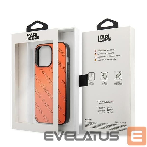 Other goods Karl Lagerfeld Karl Lagerfeld Perforated Allover Case for iPhone 13 Pro / 13 6.1" - Orange