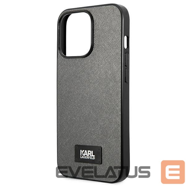 Other goods Karl Lagerfeld Karl Lagerfeld Saffiano Plaque case for iPhone 13 Pro / 13 6.1" - silver