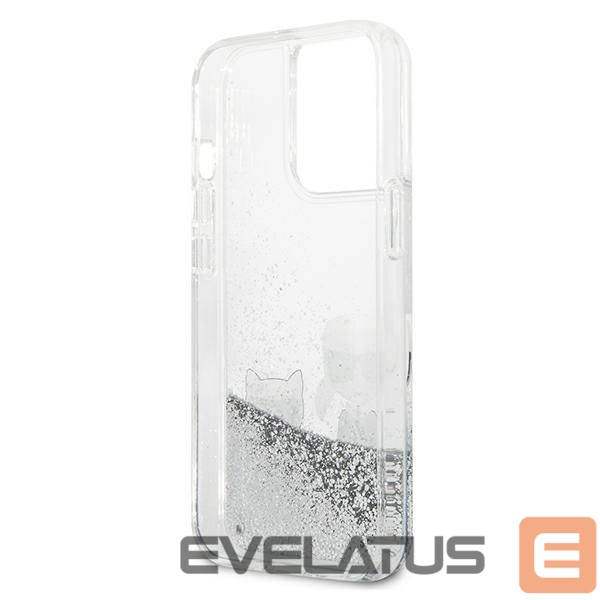 Other goods Karl Lagerfeld Karl Lagerfeld Liquid Glitter Karl&Choupette case for iPhone 13 Pro Max 6.7" - silver