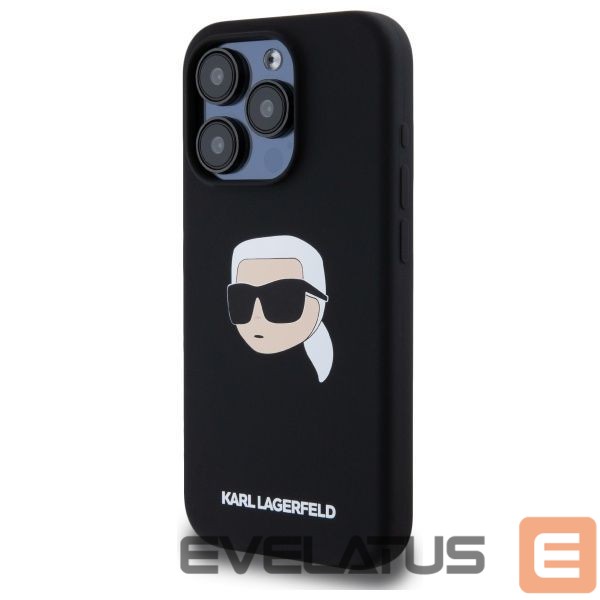 Other goods Karl Lagerfeld Karl Lagerfeld KLHMP15LSKHPPLK iPhone 15 Pro 6.1" black/black hardcase Silicone Karl Head Print MagSafe