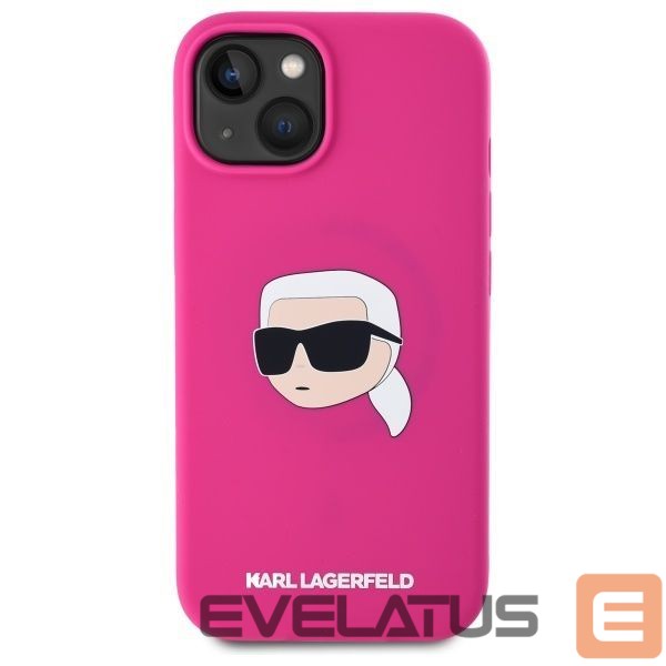Other goods Karl Lagerfeld Karl Lagerfeld KLHMP15SSKHPPLF iPhone 15 6.1" fuchsia/fuschia hardcase Silicone Karl Head Print MagSafe