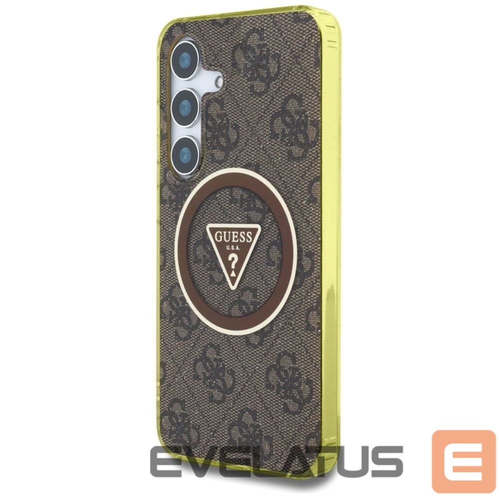 Other goods Guess Guess 4G Glitter Triangle Buttons MagSafe Case for Samsung Galaxy S25 Brown