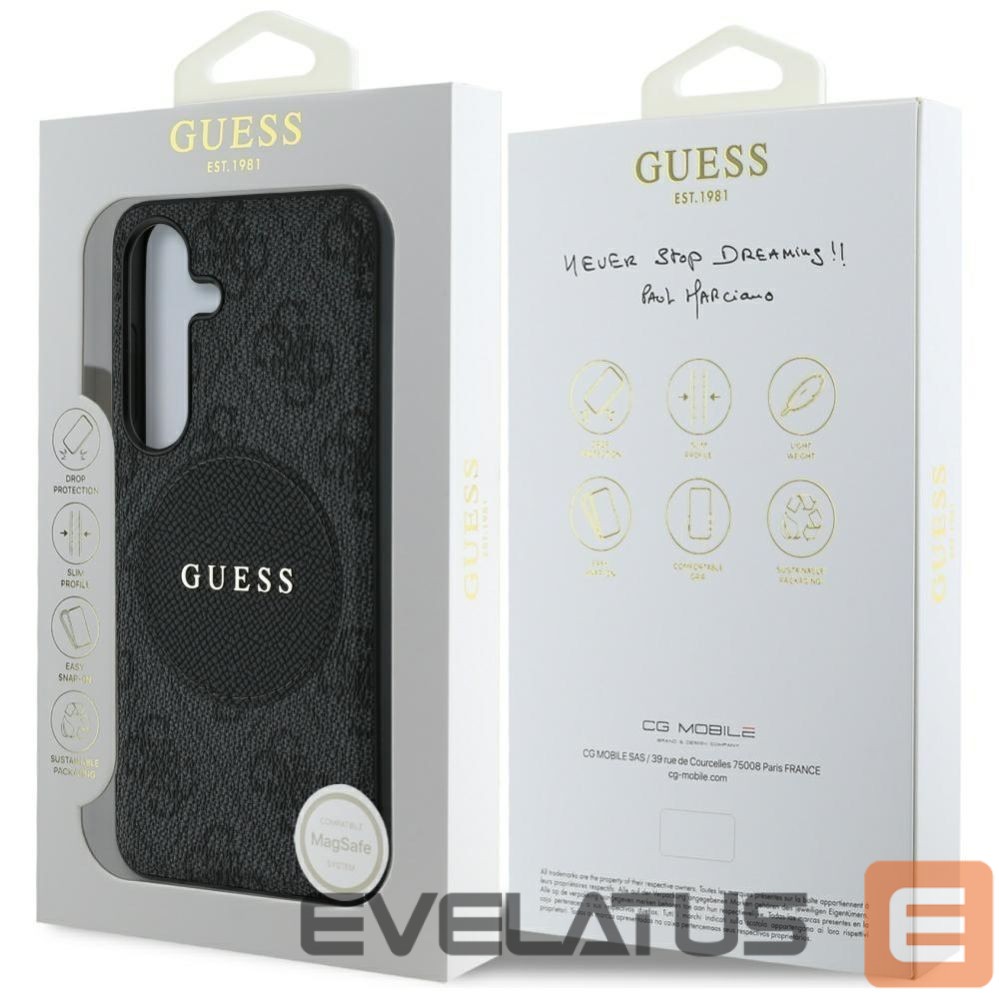 Other goods Guess Guess 4G Round Patch Classic Logo MagSafe case for Samsung Galaxy S25 Plus black