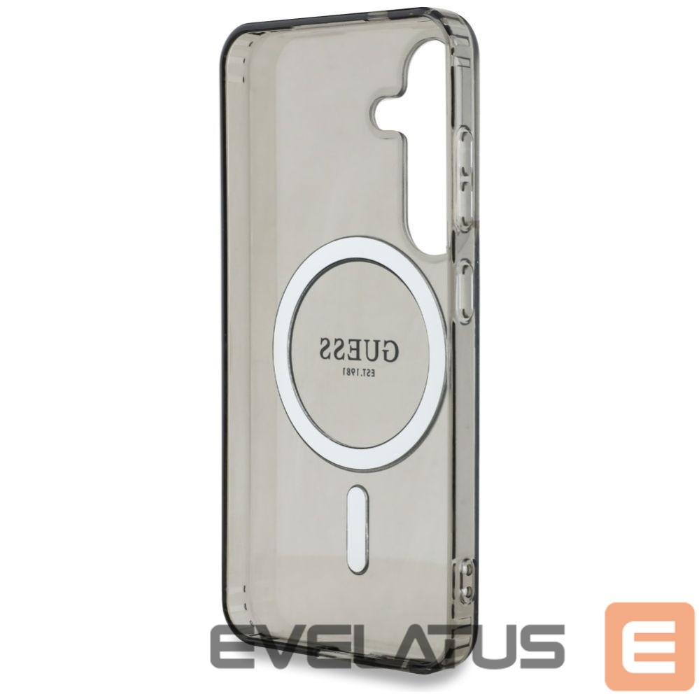 Other goods Guess Guess Glitter Circle Classic Logo MagSafe case for Samsung Galaxy S25 black