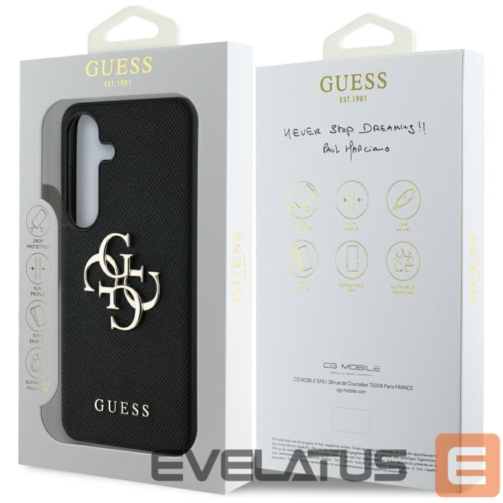 Other goods Guess Guess Grained Big 4G Logo Small Classic Logo case for Samsung Galaxy S25 Plus black