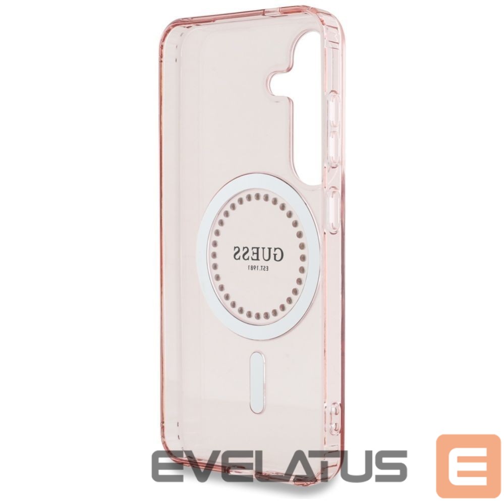 Other goods Guess Guess Rhinestones Printed Classic Logo MagSafe Samsung Galaxy S25 Case Pink