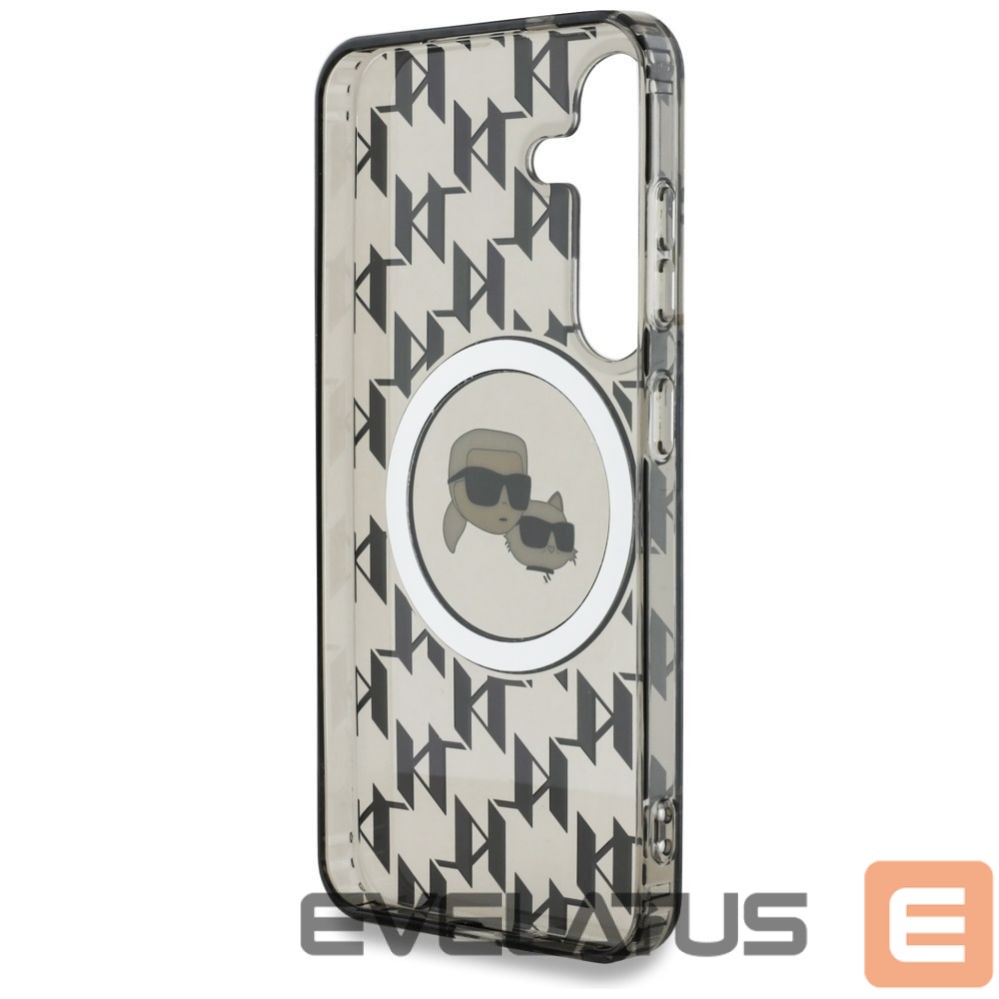 Other goods Karl Lagerfeld Case Karl Lagerfeld Button Karl&Choupette Heads On KL Pattern MagSafe Samsung Galaxy S25 black