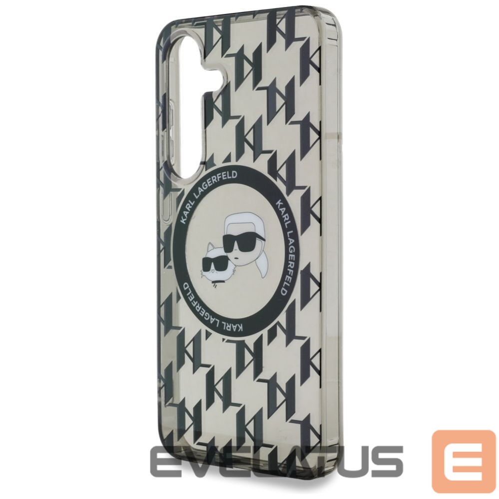 Other goods Karl Lagerfeld Case Karl Lagerfeld Button Karl&Choupette Heads On KL Pattern MagSafe Samsung Galaxy S25 black