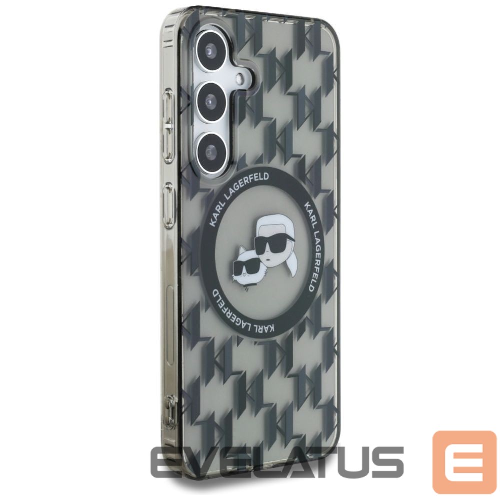 Other goods Karl Lagerfeld Case Karl Lagerfeld Button Karl&Choupette Heads On KL Pattern MagSafe Samsung Galaxy S25 black