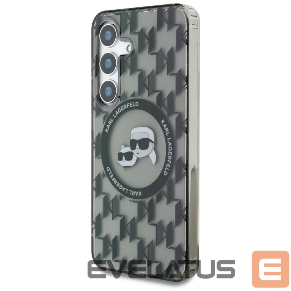 Other goods Karl Lagerfeld Case Karl Lagerfeld Button Karl&Choupette Heads On KL Pattern MagSafe Samsung Galaxy S25 black