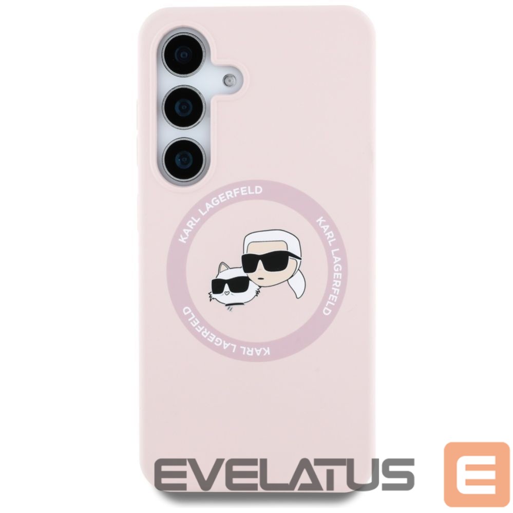 Other goods Karl Lagerfeld Karl Lagerfeld Silicone Double Heads And Circle MagSafe Samsung Galaxy S25 Case Pink