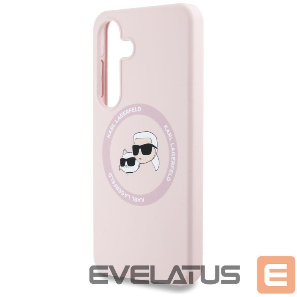 Other goods Karl Lagerfeld Karl Lagerfeld Silicone Double Heads And Circle MagSafe Samsung Galaxy S25 Case Pink