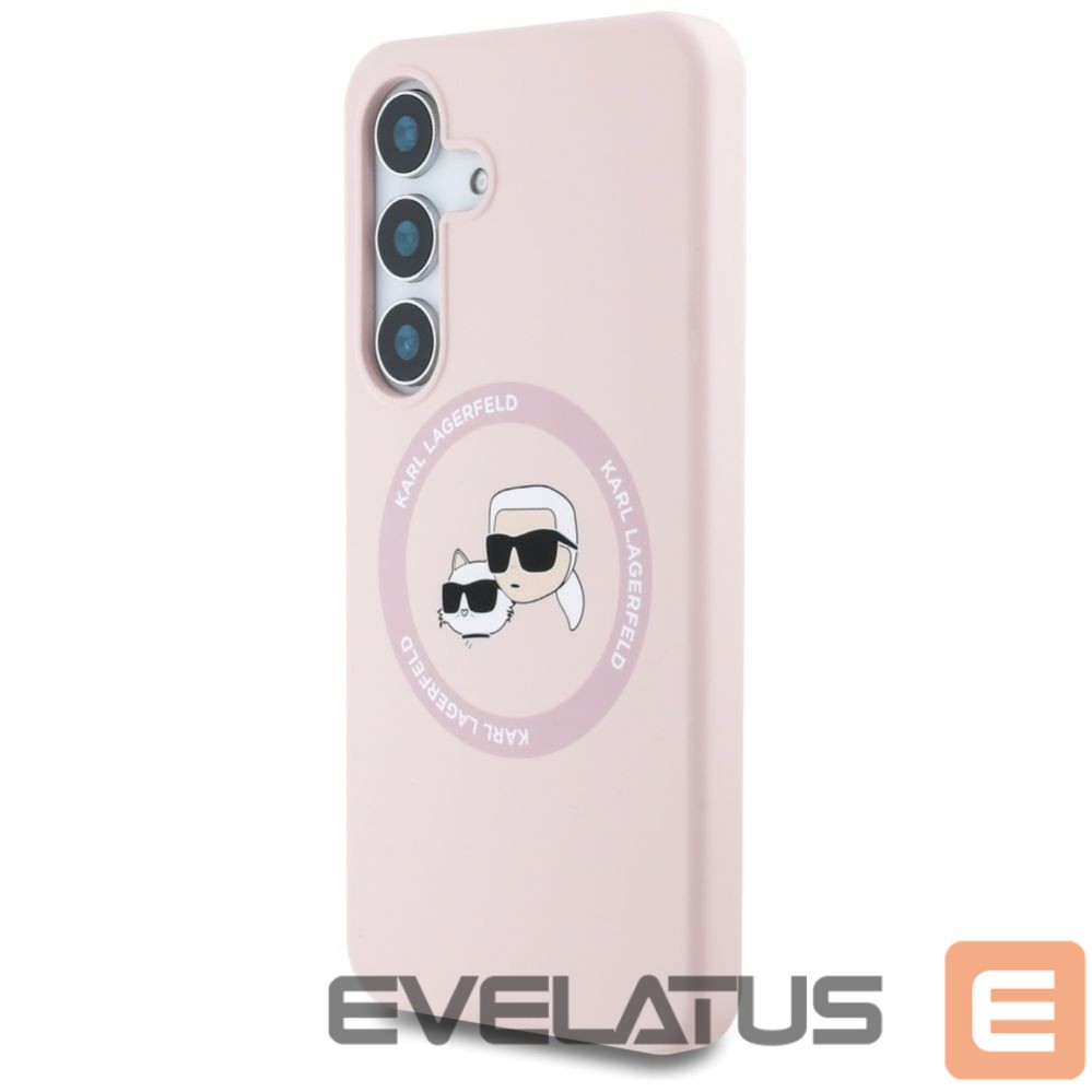 Other goods Karl Lagerfeld Karl Lagerfeld Silicone Double Heads And Circle MagSafe Samsung Galaxy S25 Case Pink