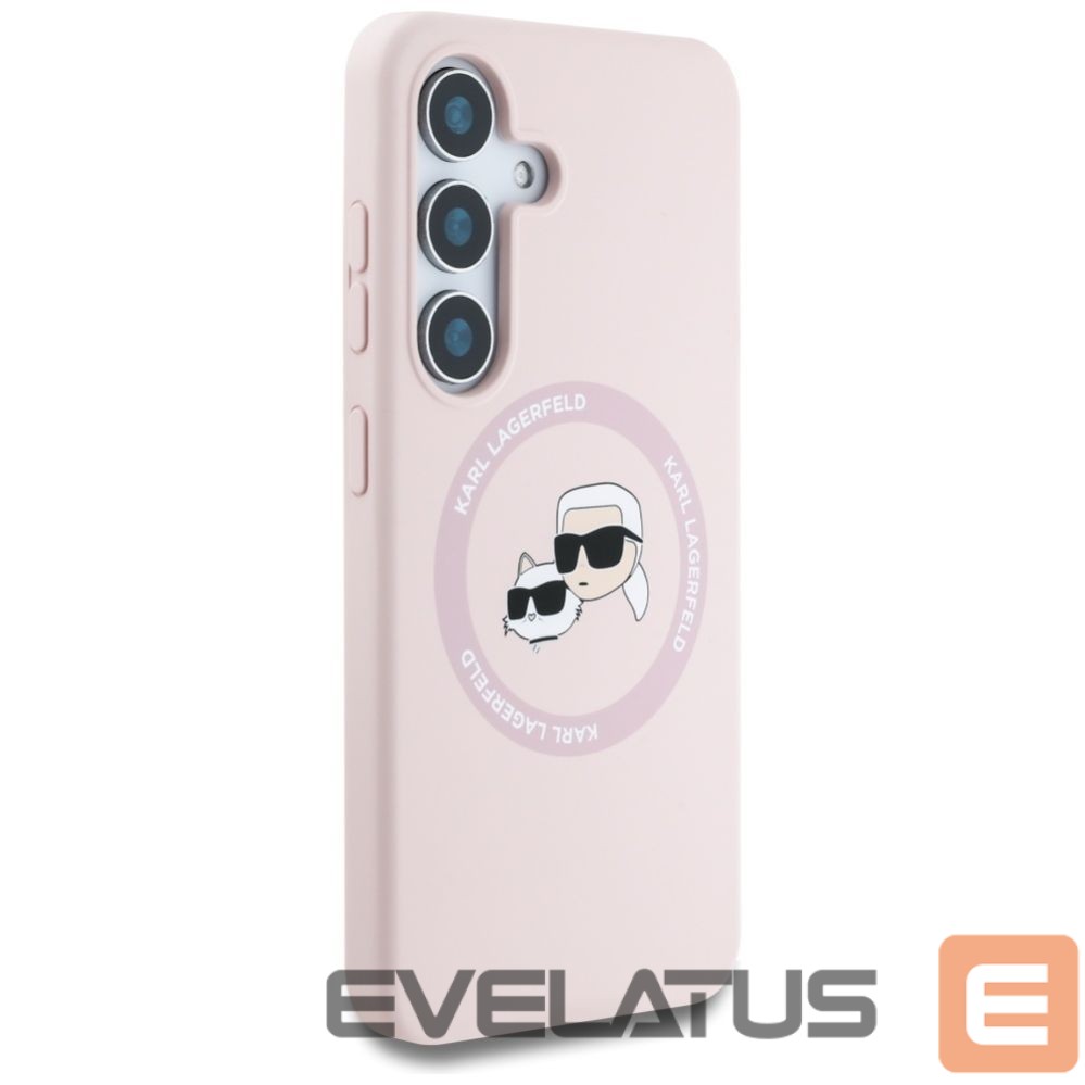 Other goods Karl Lagerfeld Karl Lagerfeld Silicone Double Heads And Circle MagSafe Samsung Galaxy S25 Case Pink