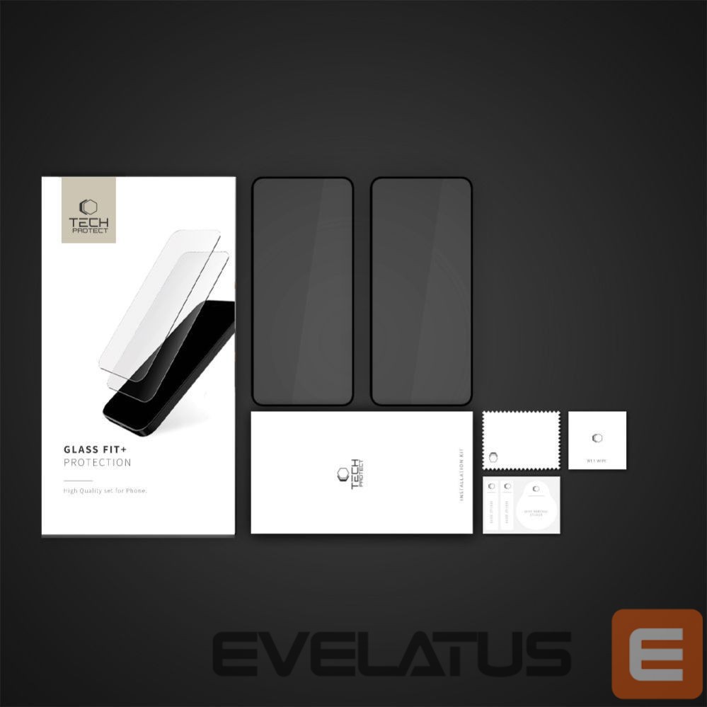 Other goods Tech-Protect Tech-Protect Glass Fit +2-Pack Tempered Glass for Xiaomi Redmi Note 14 4G / 5G - Black