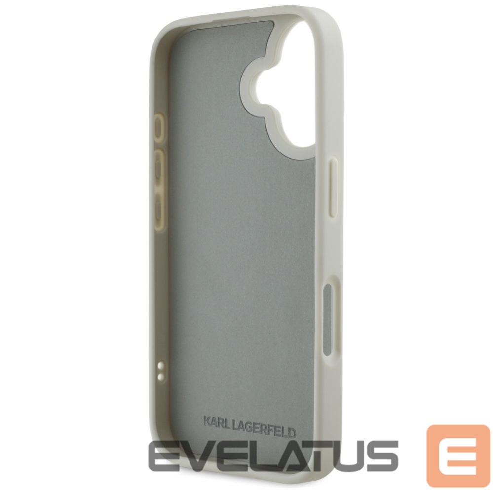 Other goods Karl Lagerfeld Karl Lagerfeld HC 3D Rubber Double Heads iPhone 16 Case - Beige