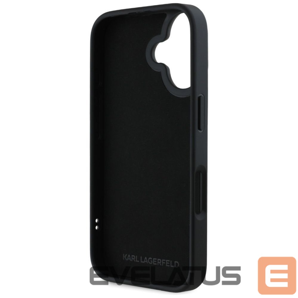 Other goods Karl Lagerfeld Karl Lagerfeld HC 3D Rubber Double Heads iPhone 16 Case - Black