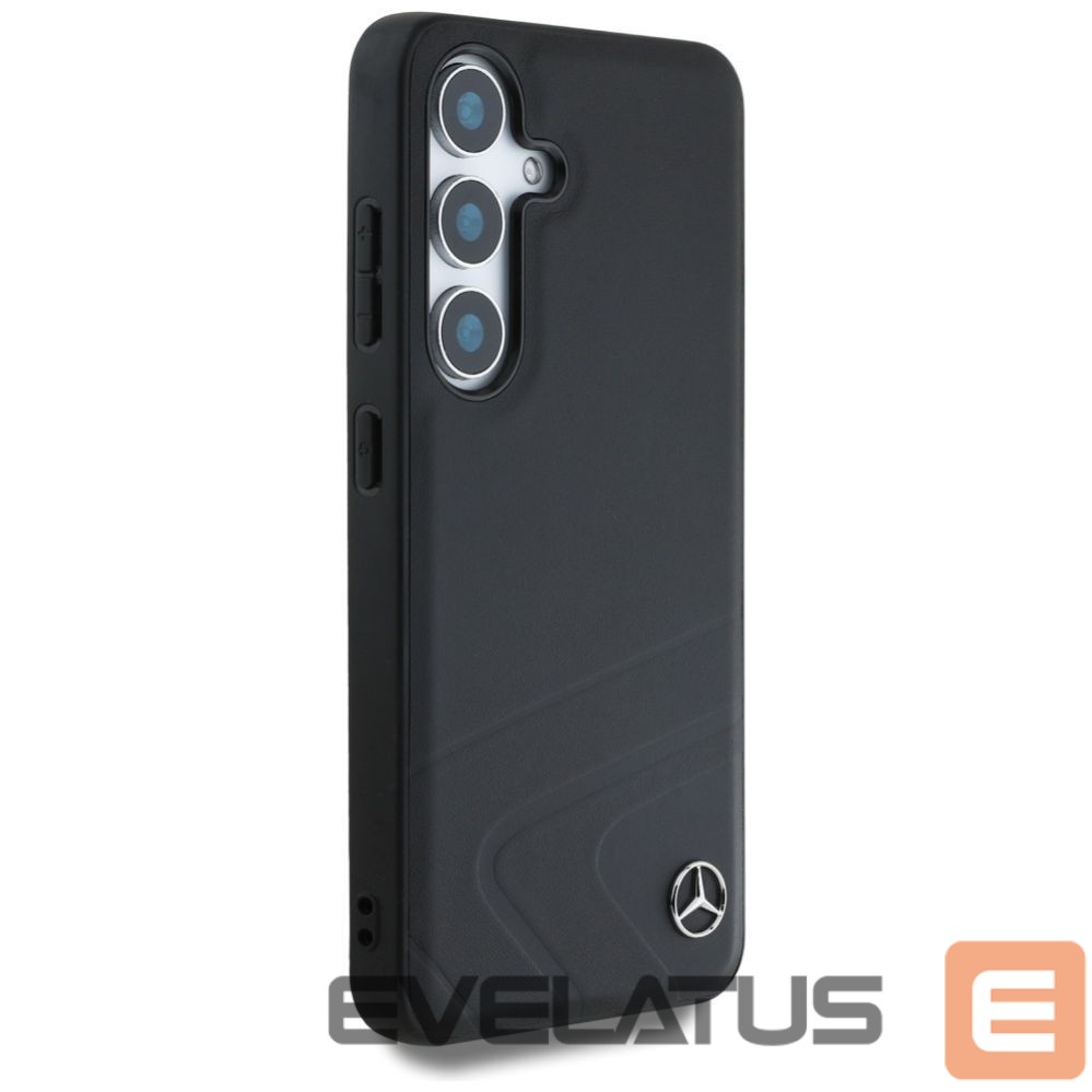 Other goods Mercedes-Benz Mercedes Leather Horizontal Debossed Curves MagSafe Case for Samsung Galaxy S25 - Black