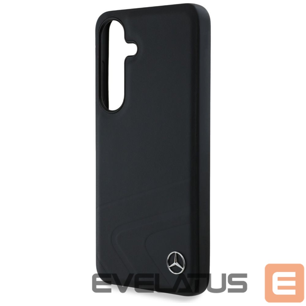Other goods Mercedes-Benz Mercedes Leather Horizontal Debossed Curves MagSafe Case for Samsung Galaxy S25 - Black