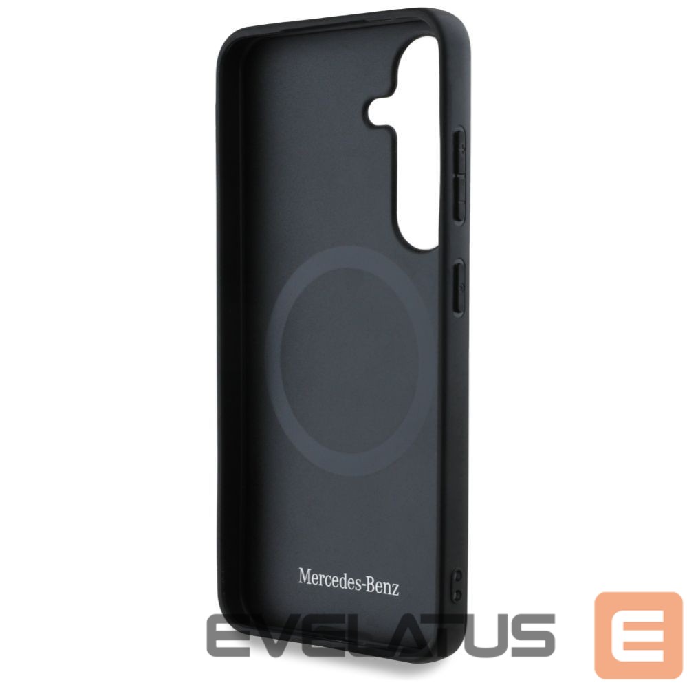 Other goods Mercedes-Benz Mercedes Leather Horizontal Debossed Curves MagSafe Case for Samsung Galaxy S25 - Black