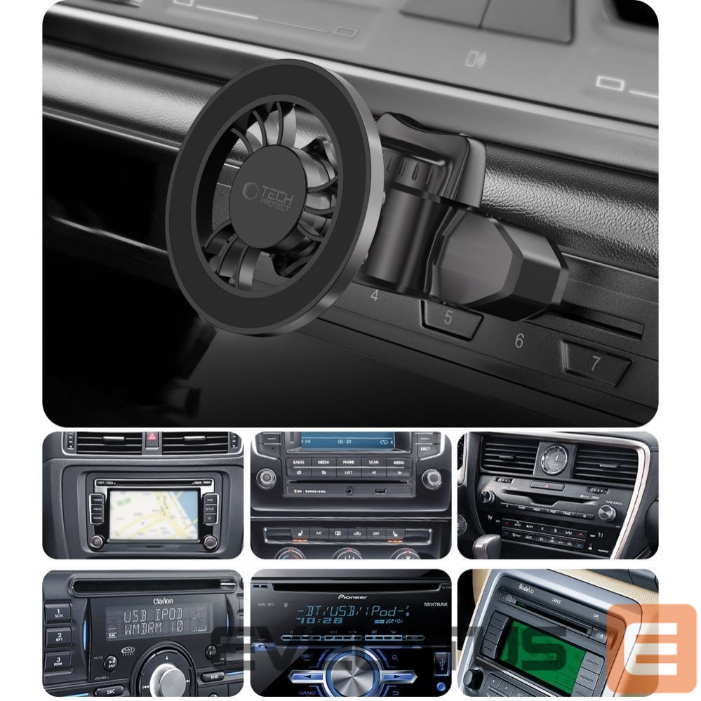 Other goods Tech-Protect Tech-Protect N56 Magnetic MafSafe Car Holder CD Slot Mount - Black