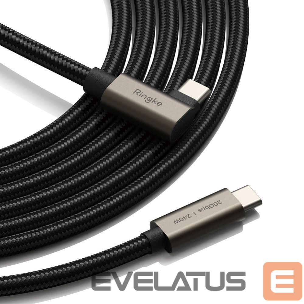 Other goods Ringke Ringke 3.2 gen. 2x2 USB-C, PD 3.1 240W 2m angled cable - black