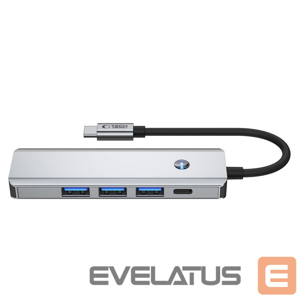Other goods Tech-Protect Tech-Protect HB01 HUB Adapter 5in1 USB-C + USB3.0 + HDMI 4K 60Hz + PD100W - gray