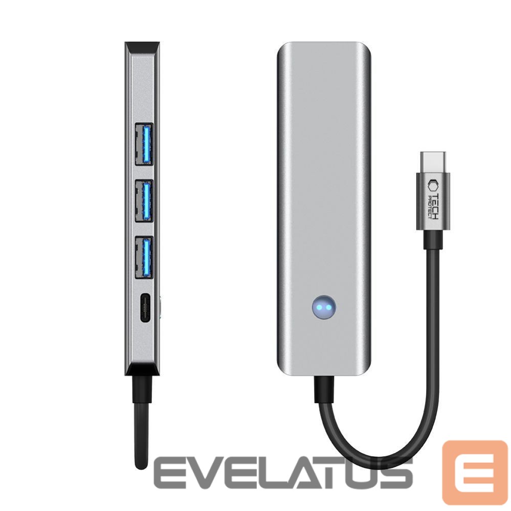 Other goods Tech-Protect Tech-Protect HB01 HUB Adapter 5in1 USB-C + USB3.0 + HDMI 4K 60Hz + PD100W - gray