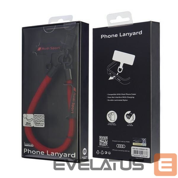 Other goods Audi Audi Crossbody Lanyard Universal 28cm x 10mm - Red