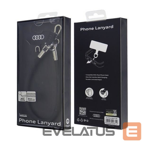 Other goods Audi Audi Crossbody Lanyard Universal 28cm x 8mm - Black