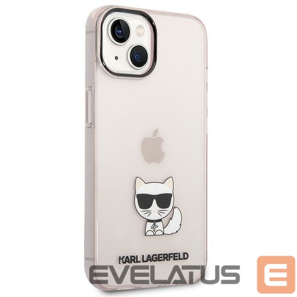Other goods Karl Lagerfeld Karl Lagerfeld Transparent Choupette Body Case for iPhone 14 Plus / 15 Plus 6.7" - Pink