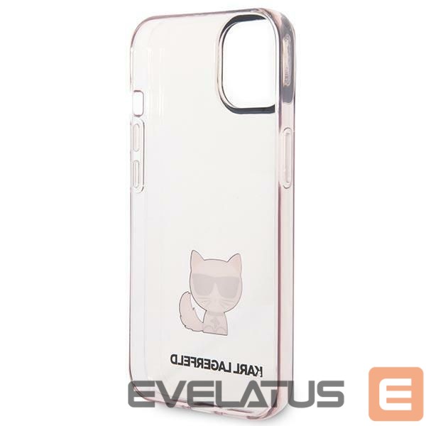 Other goods Karl Lagerfeld Karl Lagerfeld Transparent Choupette Body Case for iPhone 14 Plus / 15 Plus 6.7" - Pink