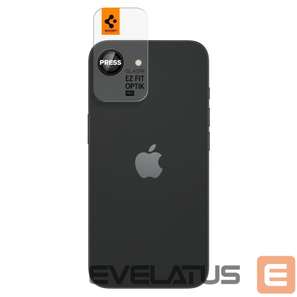 Other goods Spigen Spigen Optik Pro GLAS.TR "Ez Fit" Camera Cover 2-pack for iPhone 16e / 17e - Black